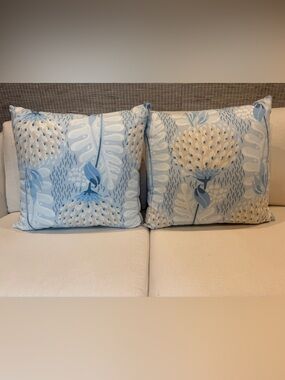 Thibaut Tiverton Pillows in Spa Blue